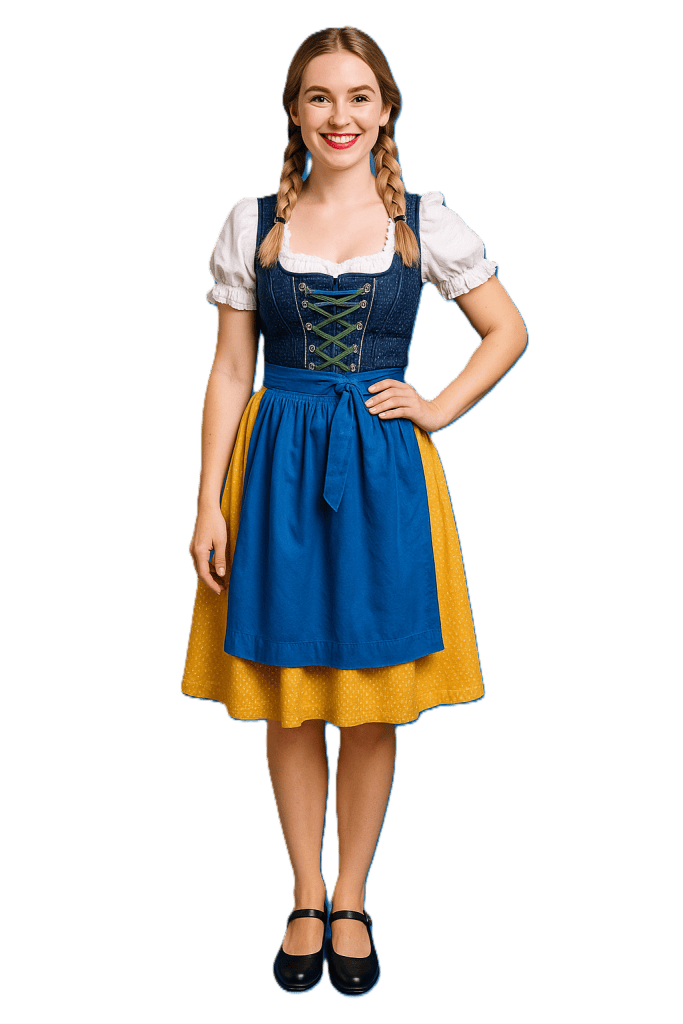 Illustration d'une femme en Dirndl